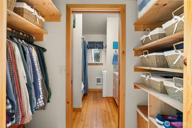 Custom shelving and baskets