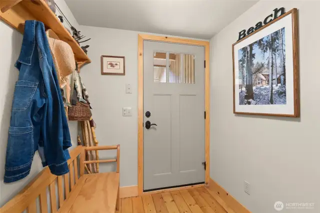 Downstairs - mud room, Codel entry door, fiberglass 3-Lite windows
