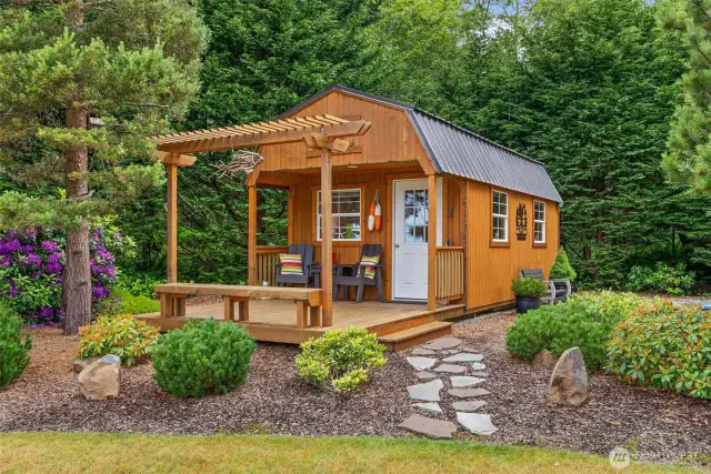 Old Hickory 12’ x 24’ lofted building with 7’ walls and barn style metal roof, Engineered to 105 mph wind rating