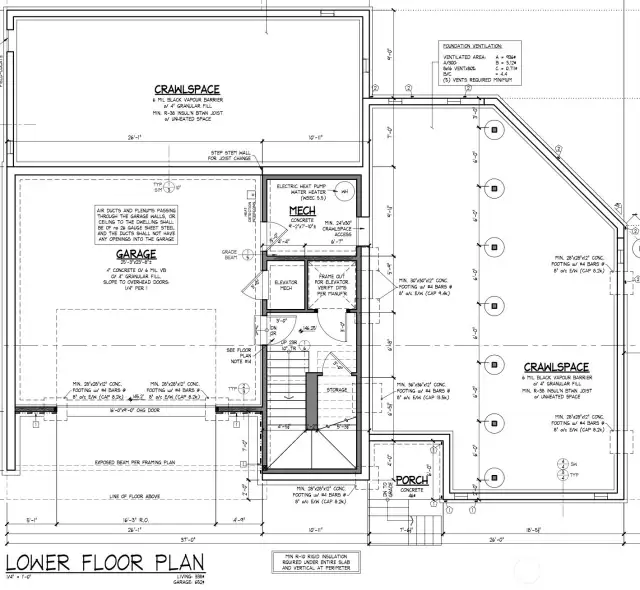 1-Story Floorplan Rendering • Located on Lot 3