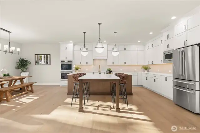An Abundance of Cabinetry in this Spacious Kitchen. Plus a Large Walk-in Pantry for your Costco Trips.