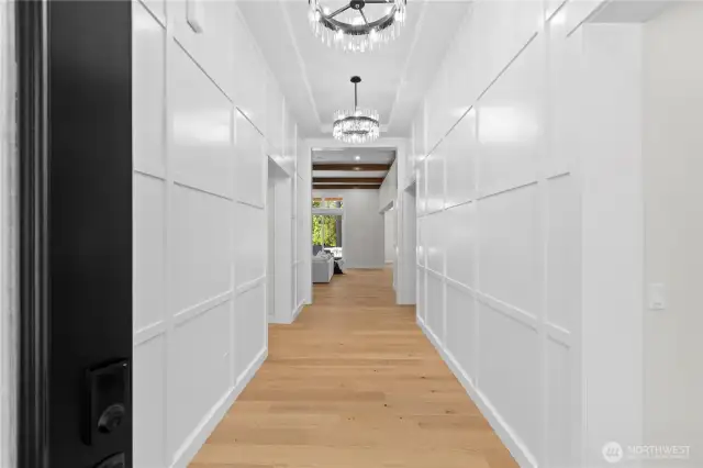 This Glamorous Entry Foyer sets the tone for a beautiful Home.
