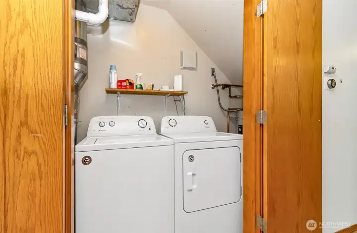 The washer and dryer will stay with the home.