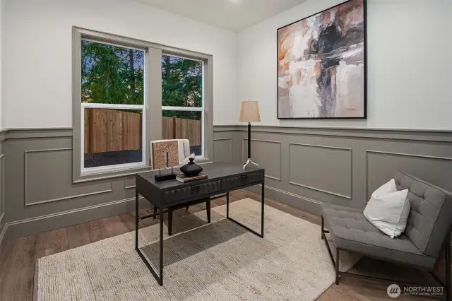 Designated den & dining room