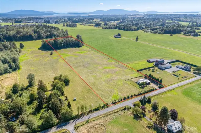 Almost 10 acres are yours to create the perfect home!