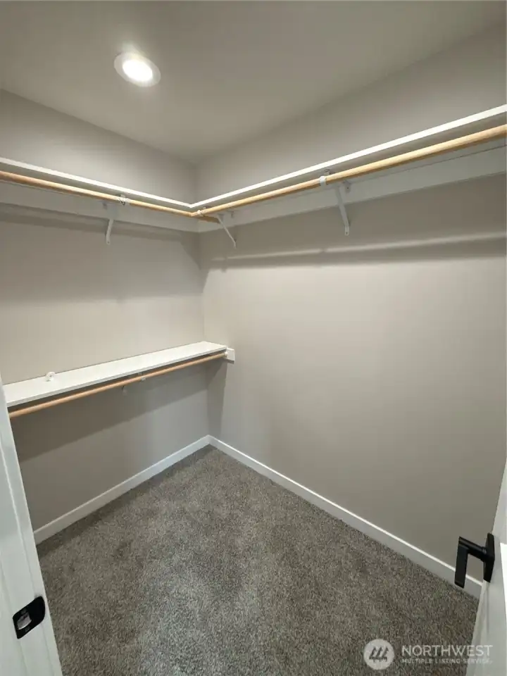 Primary walk in closet