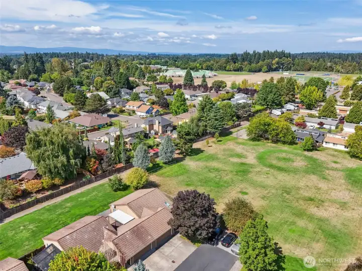 Community Field next to the home
