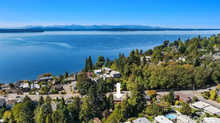 Sited close to the Puget Sound shoreline.
