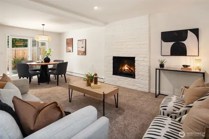 The floorplan on the lower level mirrors the main and is fully above grade from the back leading to the patio and garden. Possible multi-generational living?