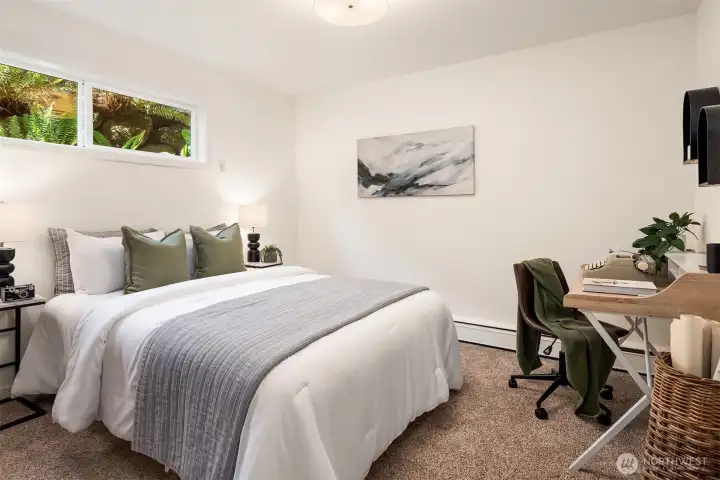 NW lower level bedroom.