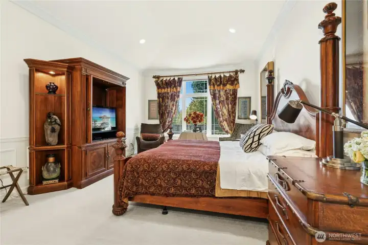 Luxurious master retreat with spa-like ensuite, designer finishes, and serene views. Every detail speaks to comfort and sophisticated living.
