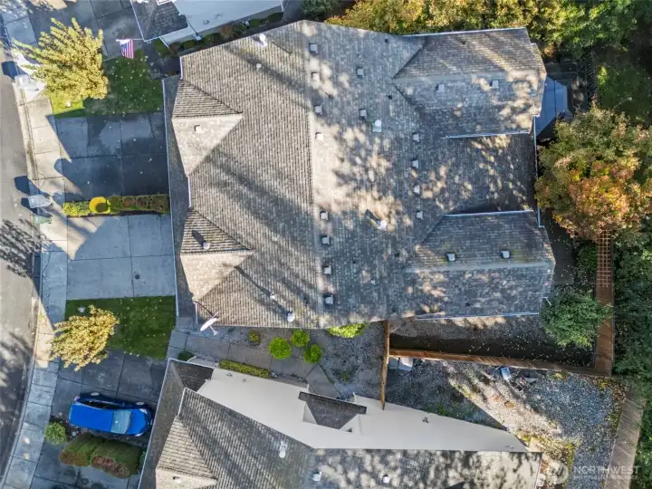 Birdseye view of townhouse