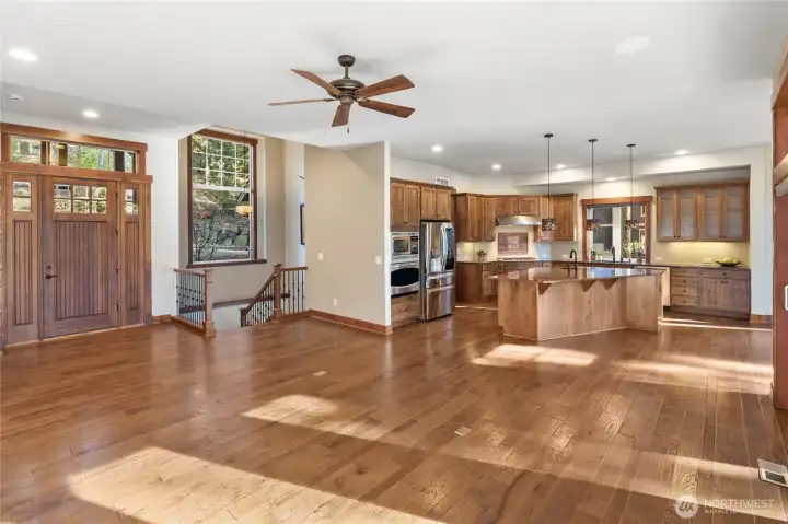 open light filled living spaces