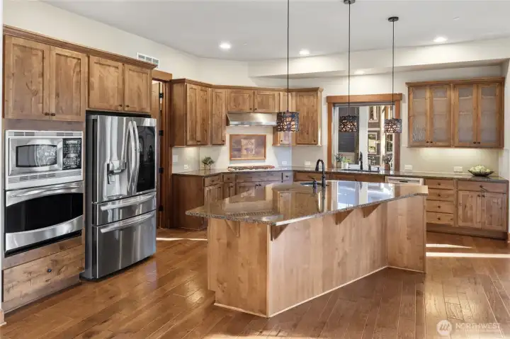 kitchen with high end appliances