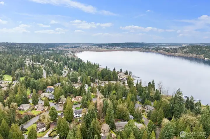 Lake Sammamish just steps away