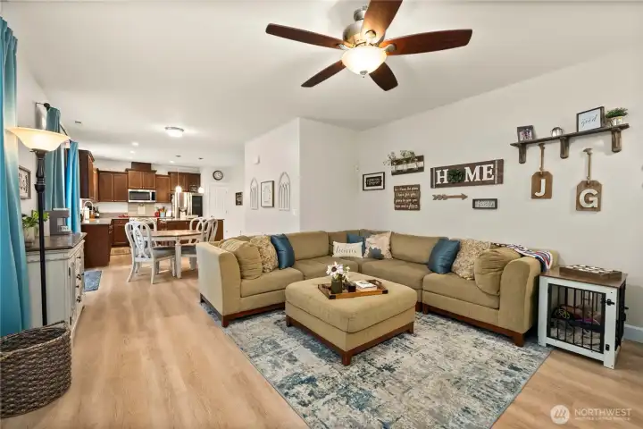 Main floor living area flows effortless for everyday living needs.