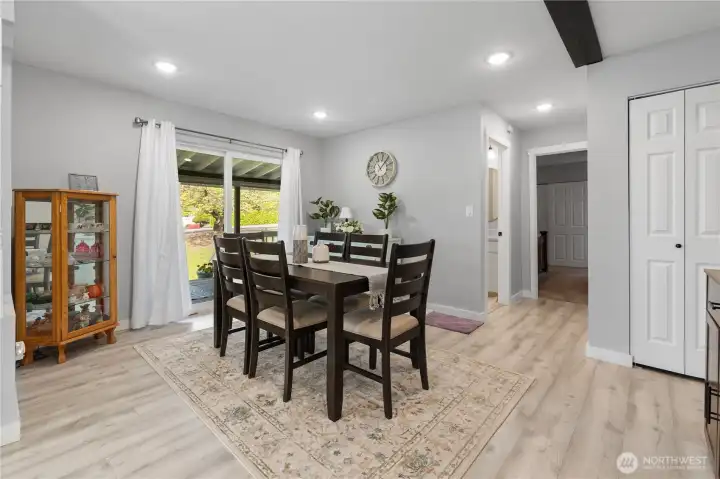 Dining Area conveniently located off front porch