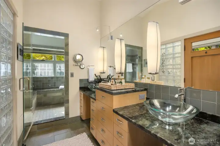 Luxury spa inspired bath.