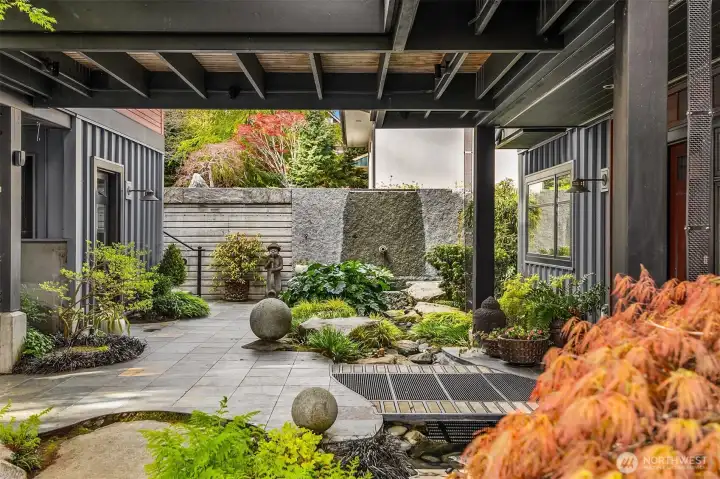 The grounds are peaceful and so inviting, and include one of the most unique and cool water features I have ever seen.