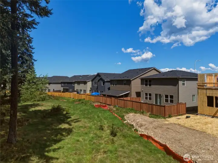 Backed up to greenbelt.