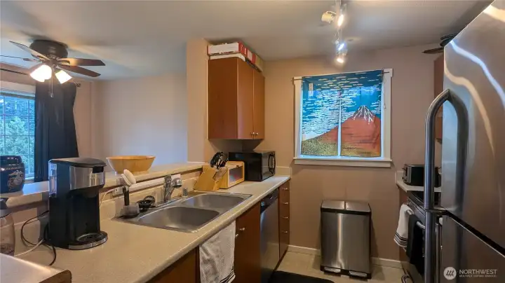 Efficient galley kitchen