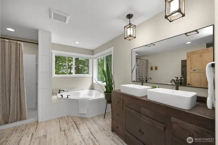 Upper primary bathroom