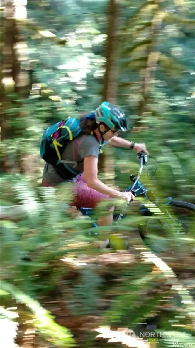 Just imagine being able to jump on you bike and ride out of your garage onto miles of mt. biking trails or hike to the river, etc.