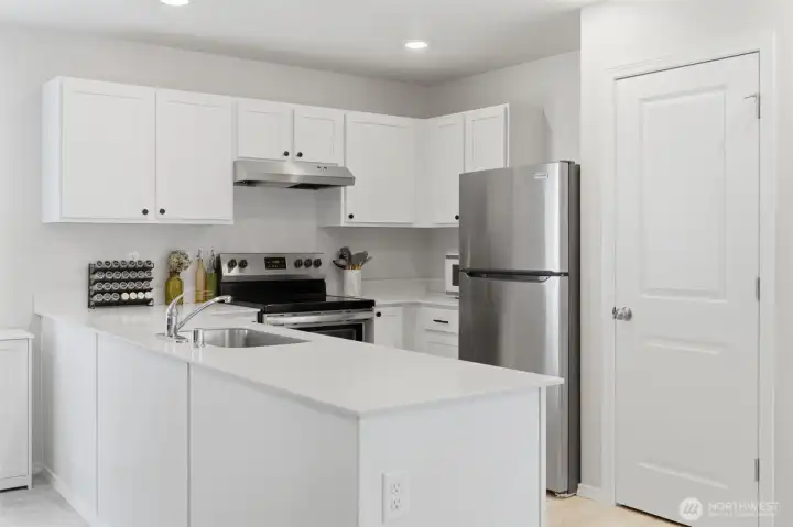 Walk-in pantry in kitchen