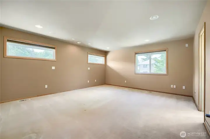 Primary bedroom is HUGE!