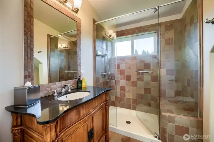 Upper level bathroom.