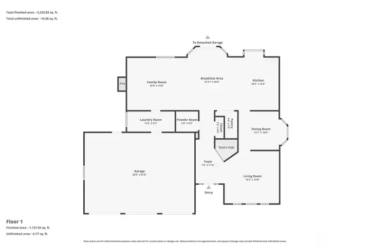 Main floor of house