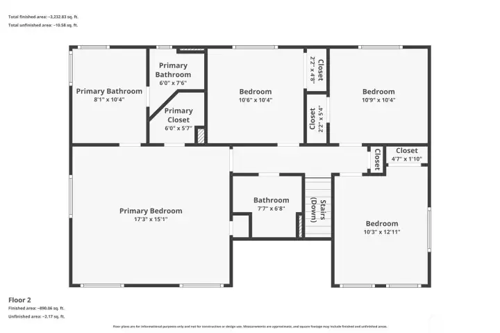 Upper level of house