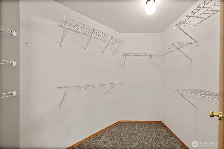 Primary walk in closet