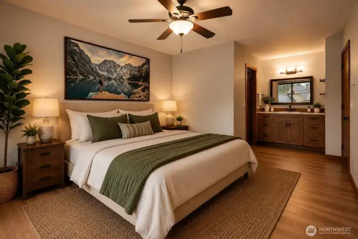 Primary Bedroom with Ensuite Bathroom
