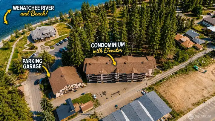 Leave the car and walk to the river trails, beach, restaurants, and Cascade Medical Center.