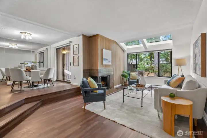 Spacious rooms provide comfortable living.