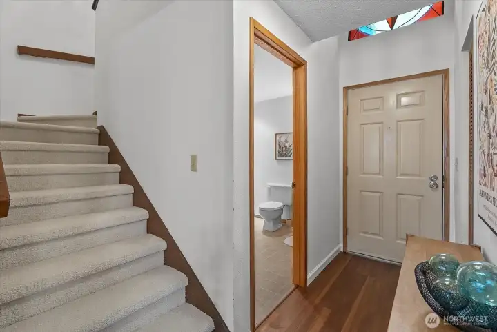 New wall-to-wall carpet.