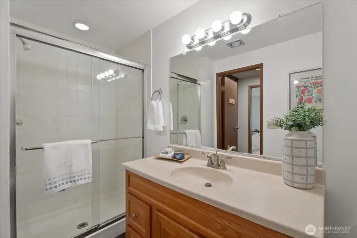 3/4 primary bathroom.