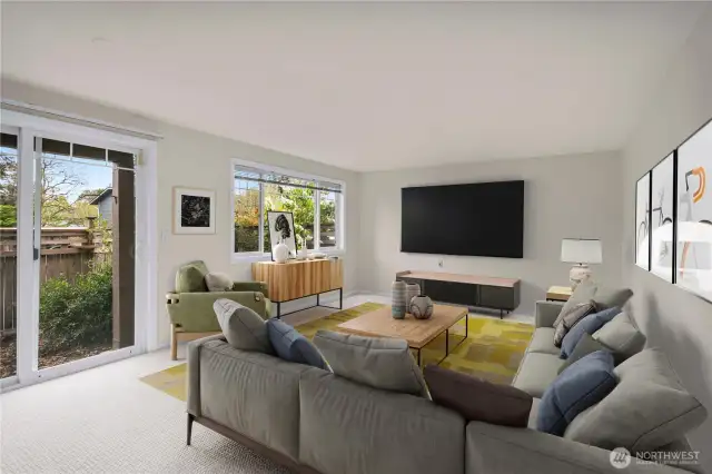 Living Room Virtually Staged