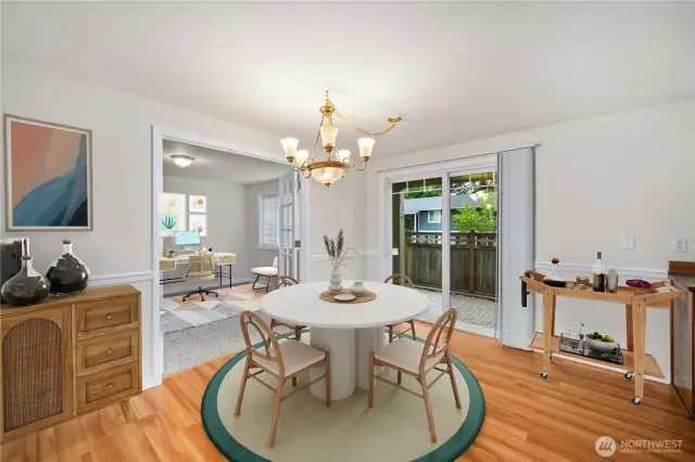Dining Room Virtually Staged