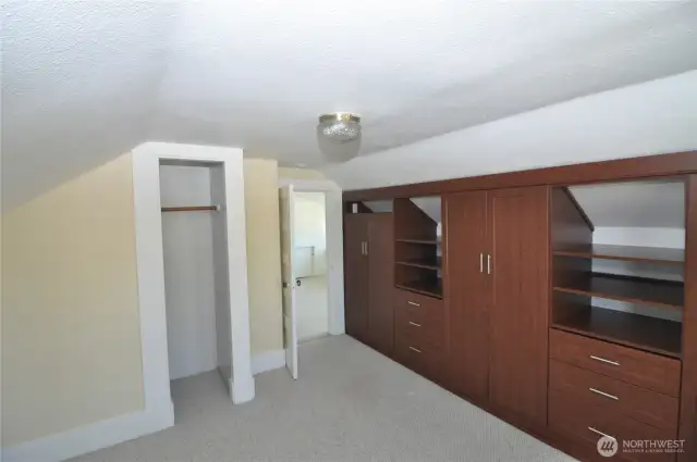 Front bedroom. Nice built-in storage!