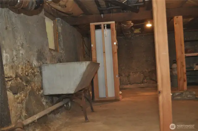 Water heater and furnace are in the basement.