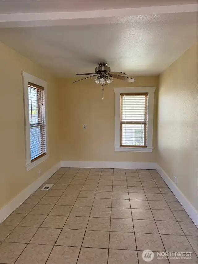 Dining area - big enough for a table for six!