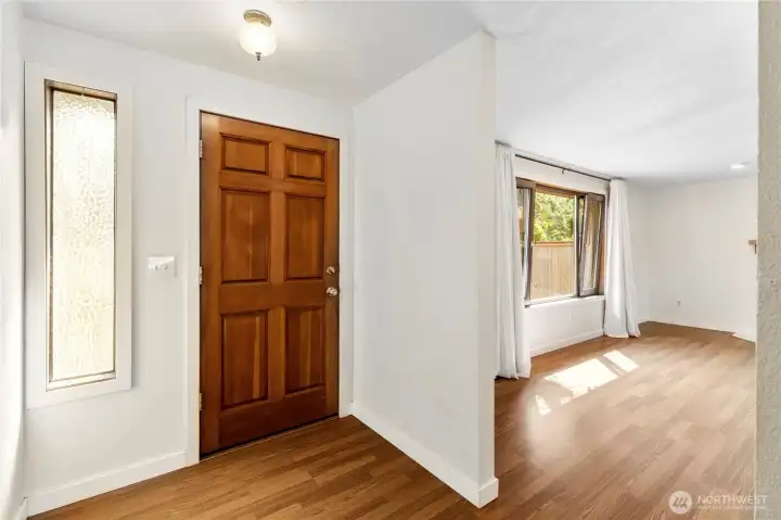 The spacious entry allows you to greet your guests and take their coats.