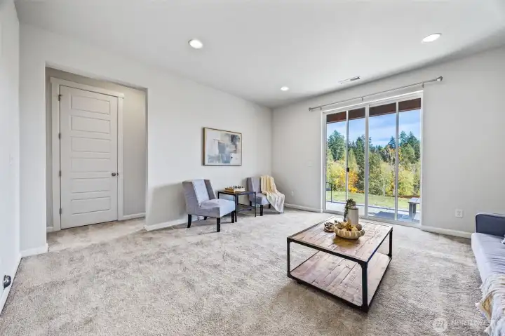 Lower family room.