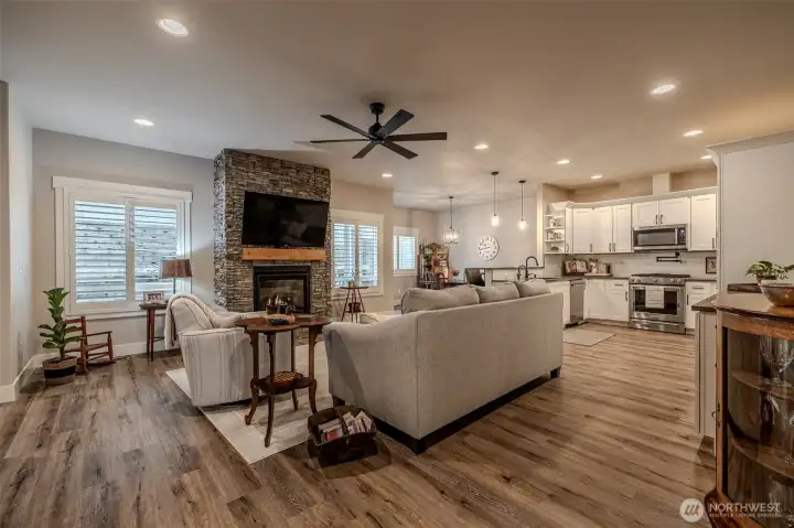 Spacious open floor plan