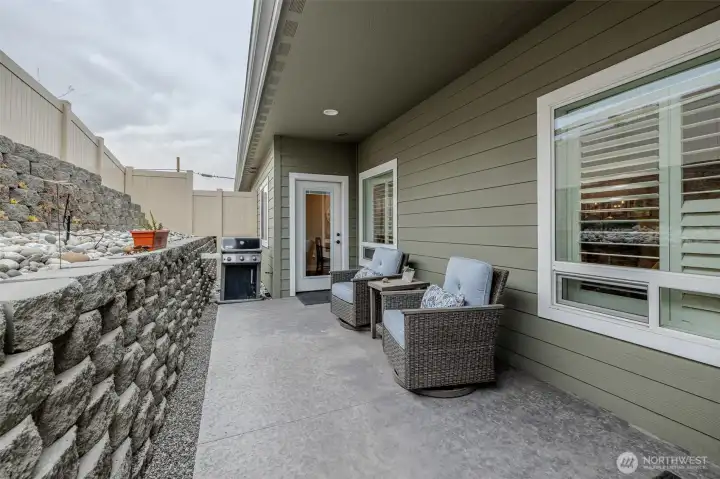 Propane plumbed for BBQ