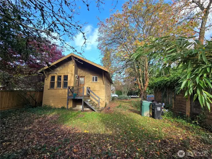 View from the back of the lot