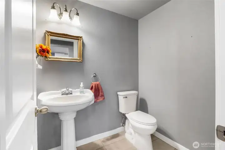 Main floor powder room.