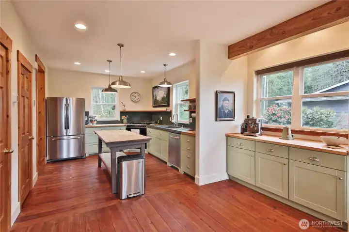 Kitchen with coffee bar